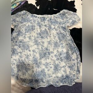 Luisa Ricci Blue Floral Blouse